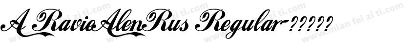 A RavieAlenRus Regular字体转换